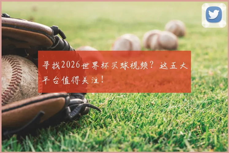 寻找2026世界杯买球视频？这五大平台值得关注！
